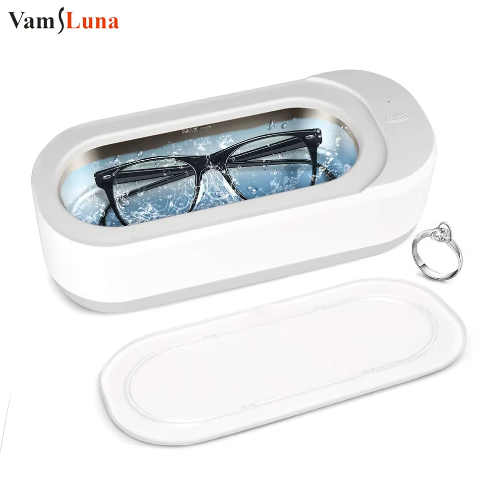 Mini Ultrasonic Jewelry Cleaner, Portable Professional Ultrasonic Bubble Cleaner for Cleaning Jewelry Eyeglasses Watches Shaver