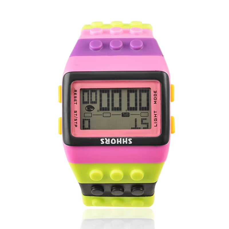 SHHORS Watches Led Digital Watches Electronic Wristwatch Fashion Plastic Watches Women Watches Rainbow Watch Reloj Mujer